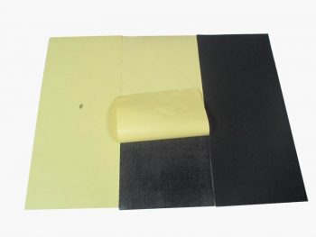 mouse pad material with adhesive