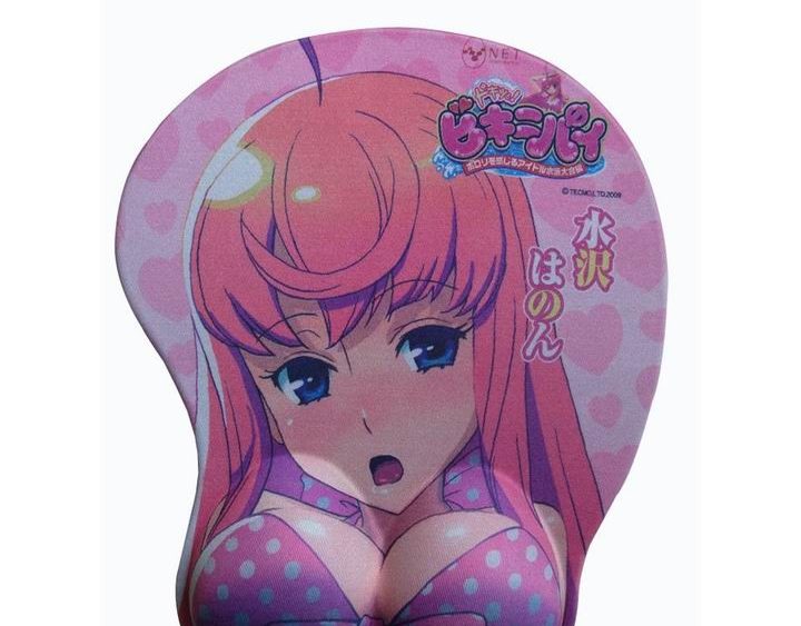 Girl breast gel mouse pad