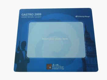 Mouse pad with photo frame