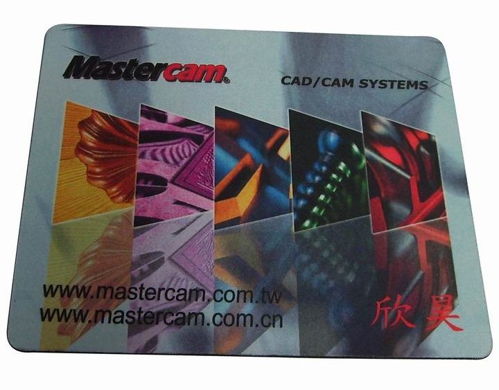 Custom Printed Smooth Fabric Rubber Mouse Pad For Promotion