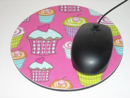 Round Fabric Rubber Mouse Pads For Promotional Gift, Anti Slip