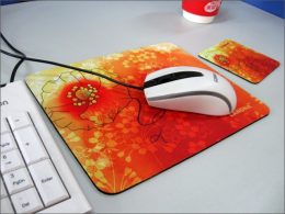 Non Skid Natural Rubber Mouse Pad, Customized Cloth Mouse Mats