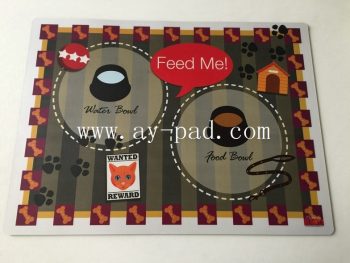 Fashion custom Pvc Laminated Placemats / EVA decrative desk pad