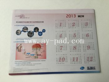 Promotional Desk Pad Calendars Customized with Company Logo & Information Printing