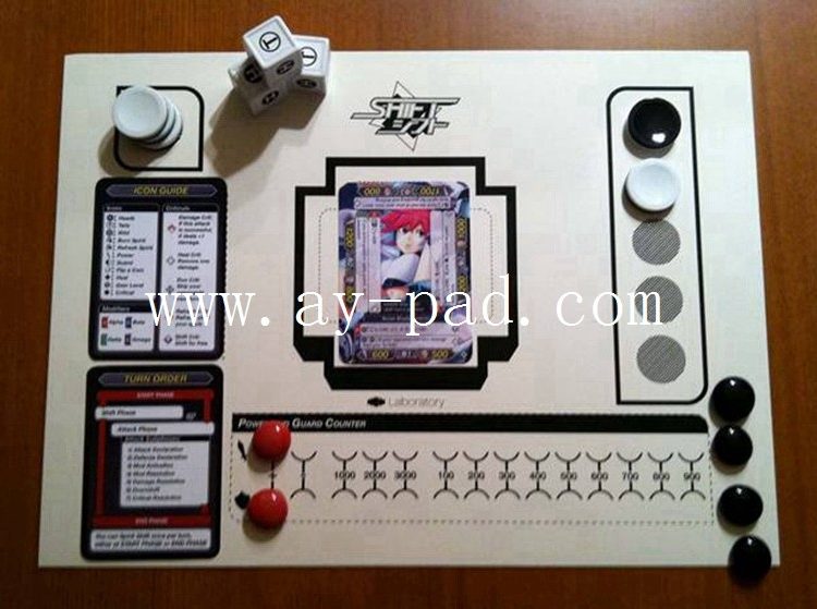 Non-slip Rubber Backing Table Game Play Mats For Card Playing