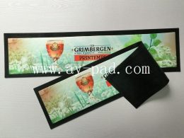 Customized High Quality Rubber Printed Nitrile Mat Fabric Bar Runner
