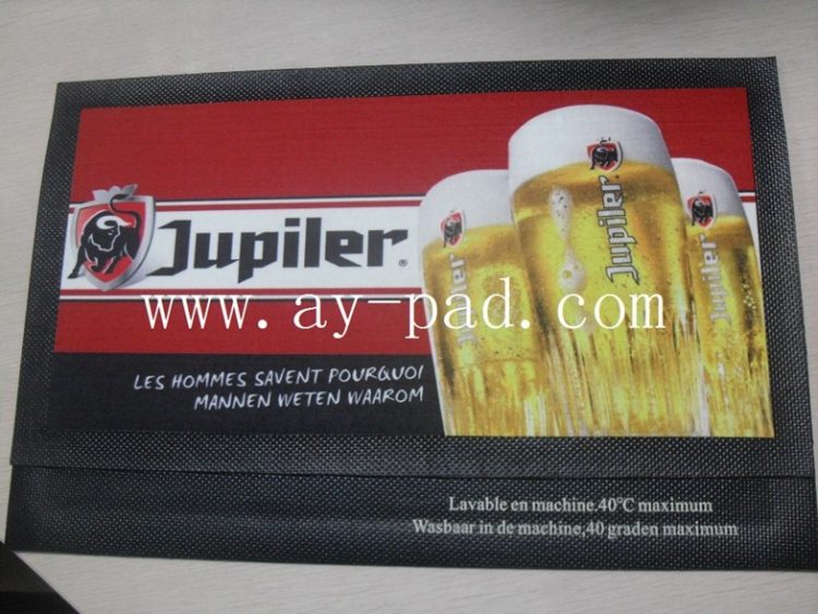Logo Printing Multifuctional Natural Rubber Bar Mat Runner