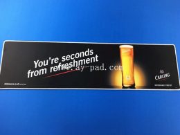 Soft drinks best whiskey branded promotion printing rubber bar mat