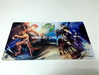 Anti slip thin customized wholesale China game mouse pad mat yugioh custom playmat