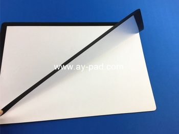 AY black frame PVC desktop window insert counter mat